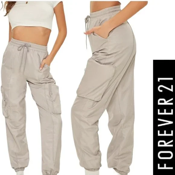 Forever 21 cargo joggers sales
